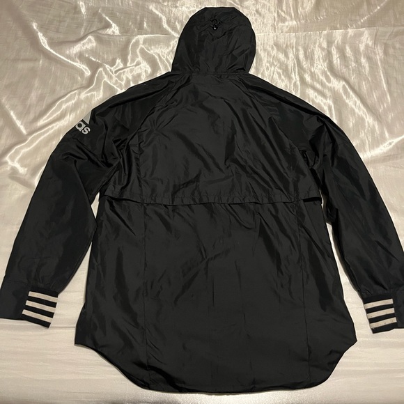 Adidas Windbreaker Jacket Black w Logo Men’s Medium - Picture 4 of 7